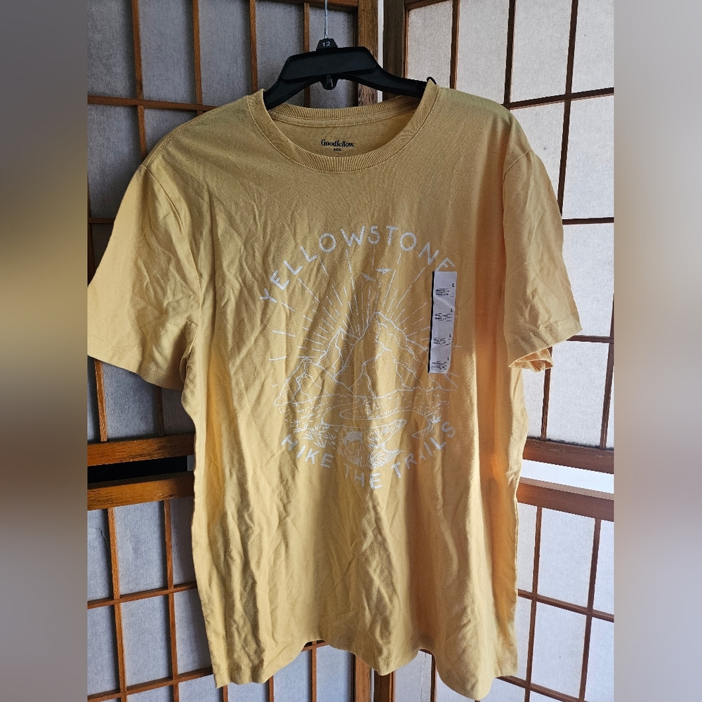 Goodfellow & Co Yellowstone Graphic Tee - Yellow Size L